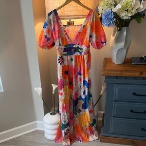 Floral Multicolor Maxi Dress